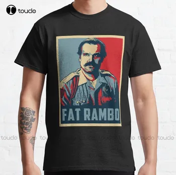 Fat Rambo Классическая футболка Стив Харрингтон Гавайская рубашка Модный дизайн Повседневные футболки Топы Хипстерская одежда Сделайте свой дизайн