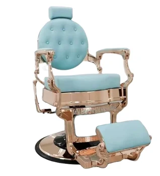 Классическая красота Парикмахерская Антикварное оборудование для салона Мебель Парикмахерские стулья Металлическое парикмахерское кресло