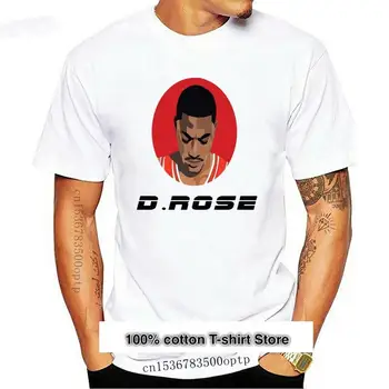 Camiseta con retrato de Derrick Rose, camiseta de 