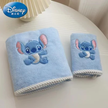 Disney Cartoon Stitch Mickey Полотенце Быстро впитывающее банное полотенце Милое хлопковое банное полотенце Взрослые дети бросают сухое банное полотенце