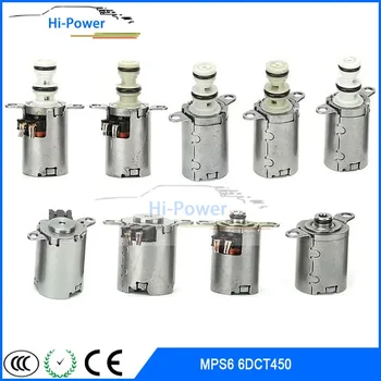 9PCS MPS6 6DCT450 Электромагнитный клапан автоматической коробки передач для комплекта соленоида коробки передач FORD VOLVO DODGE