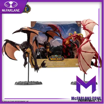 McFarlane Toys Blizza Фигурки World of Warcraft Красный горный дрейк и черный протодракон Дракон в масштабе 1:12