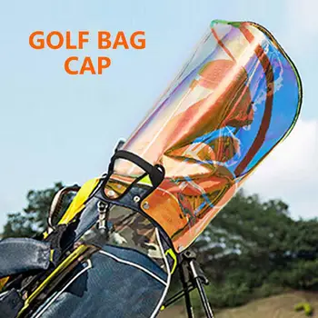  Красочные принадлежности для гольфа Caddy Bag Hood Прозрачная сумка для гольфа Дождевик Капюшон Водонепроницаемая сумка для гольфа Дождевик Защита