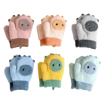  Мягкие и теплые перчатки без пальцев для шеи младенцев Регулируемый шейный ремень Перчатки для малышей Держите руки ваших детей в тепле стильно
