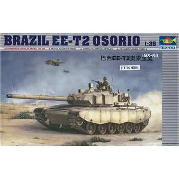 Trumpeter 00333 1/35 Brazil EE-T2 Osorio Main Battle Tank Display Дети Военная игрушка Пластиковая сборка Строительный набор