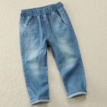 MODX весна и осень новая детская одежда детские мальчики джинсы брюки в больших детских штанах